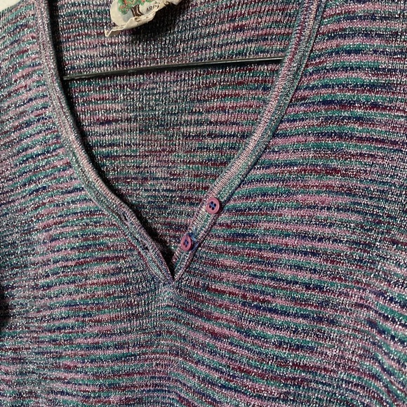 sprakly multi colored long sleeve top - Picture 2 of 2